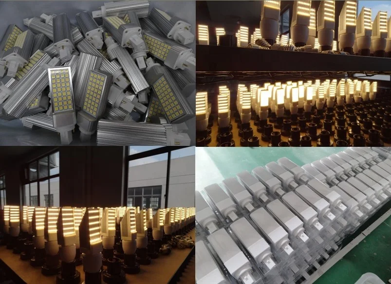 
Able High Quality No flicker Eye Protect Aluminum Housing milky cover 7W 5050 SMD 120V 230V 2700k G24 Plug in Led Light 