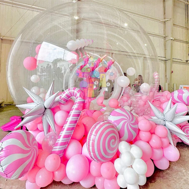 Air blow up indoor party commercial inflatable clear balloon dome tent bubble house kids