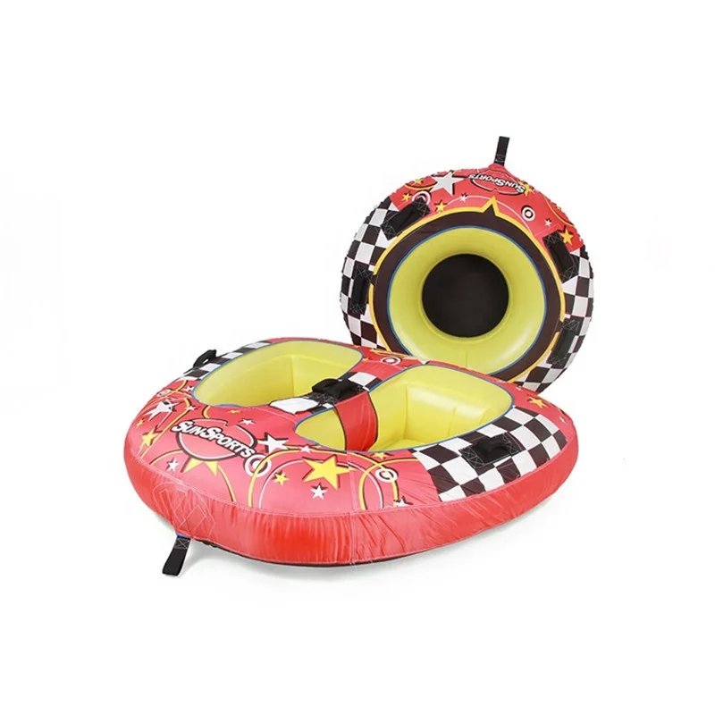 China Toys Winter Inflatable Round Snow Tube Sled For 2 Riders On Sledding