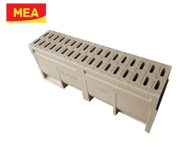 EN1433 CE Polymer Concrete Monolithic Linear Drainage Channel for Traffic Drainage System