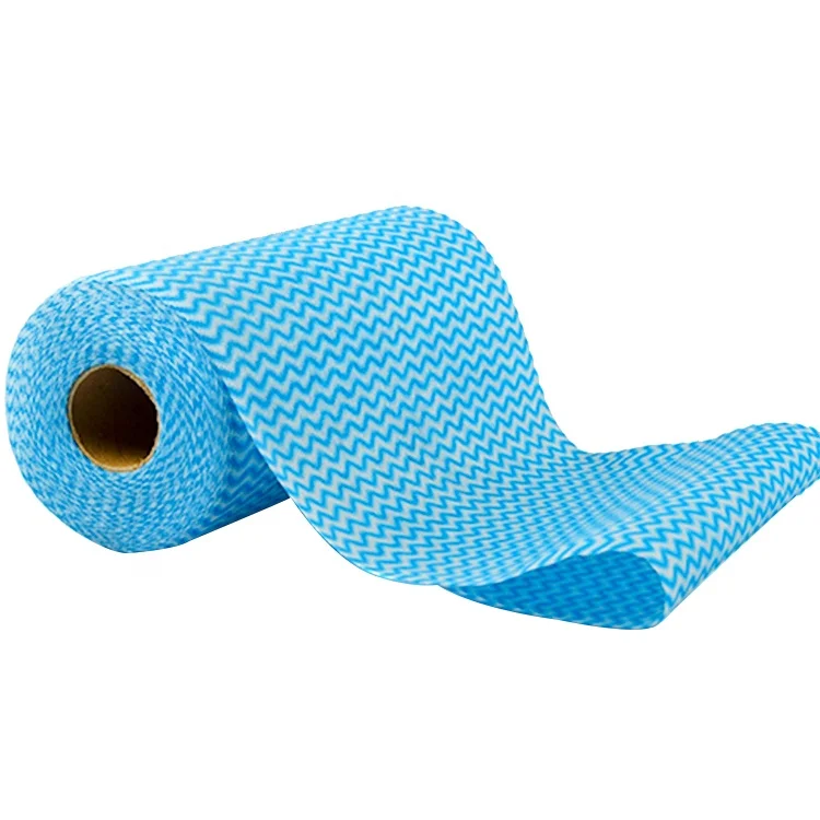 wholesale wavyline 70% polyester 30% viscose fabric kitchen cleaning cloths wipe