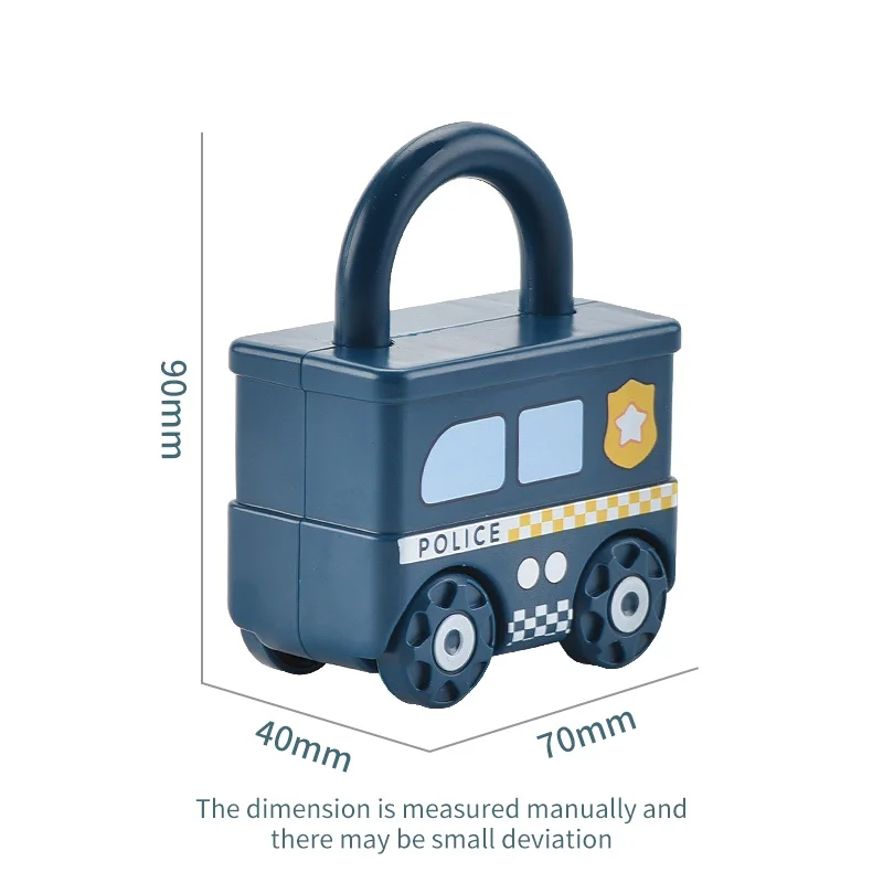 Kids Educational Digital Matching Key Toy Mentessori Lock Key Toy Unlock Teaching Aids Train Team Game for Kids