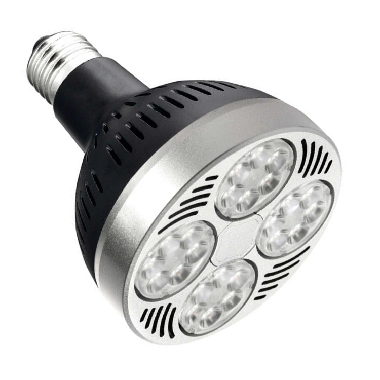 Popular in the USA Canada high power 2900lm AC120V dimmable rotating head led bulb E27 black PAR30 leds light