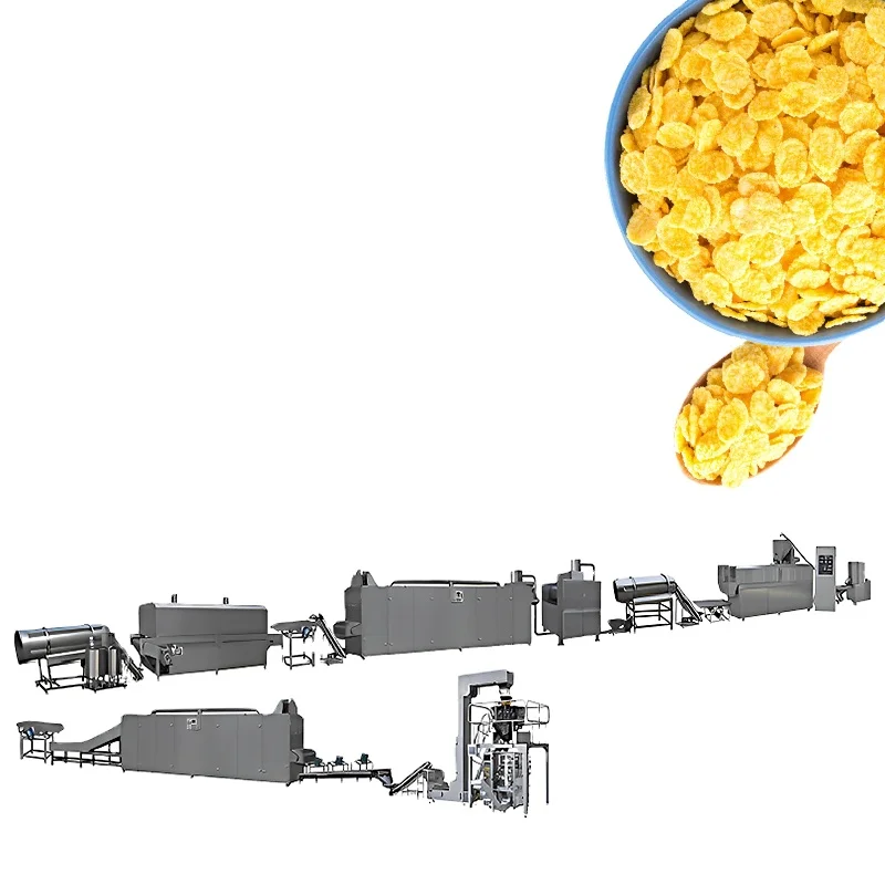 Automatic corn chips machine double screw extruder Nacho Chips processing line