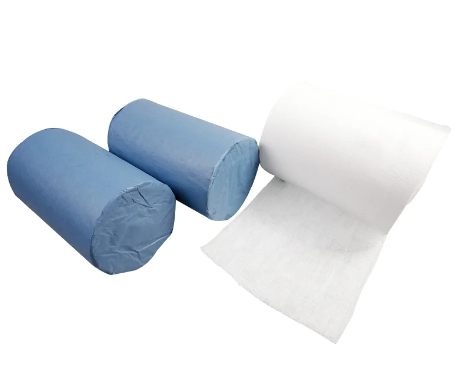 Disposable Medical Non Sterile 100% Cotton Gauze Braid Dental Absorbent Cotton Roll for Surgery Dentists