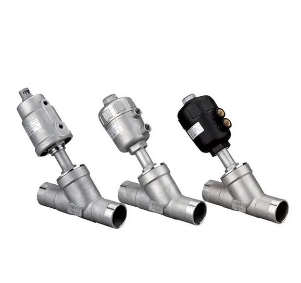 Stainless steel high-temperature 1.6mpa 304 plastic head stainless steel head pneumatic butt welding corner seat valve