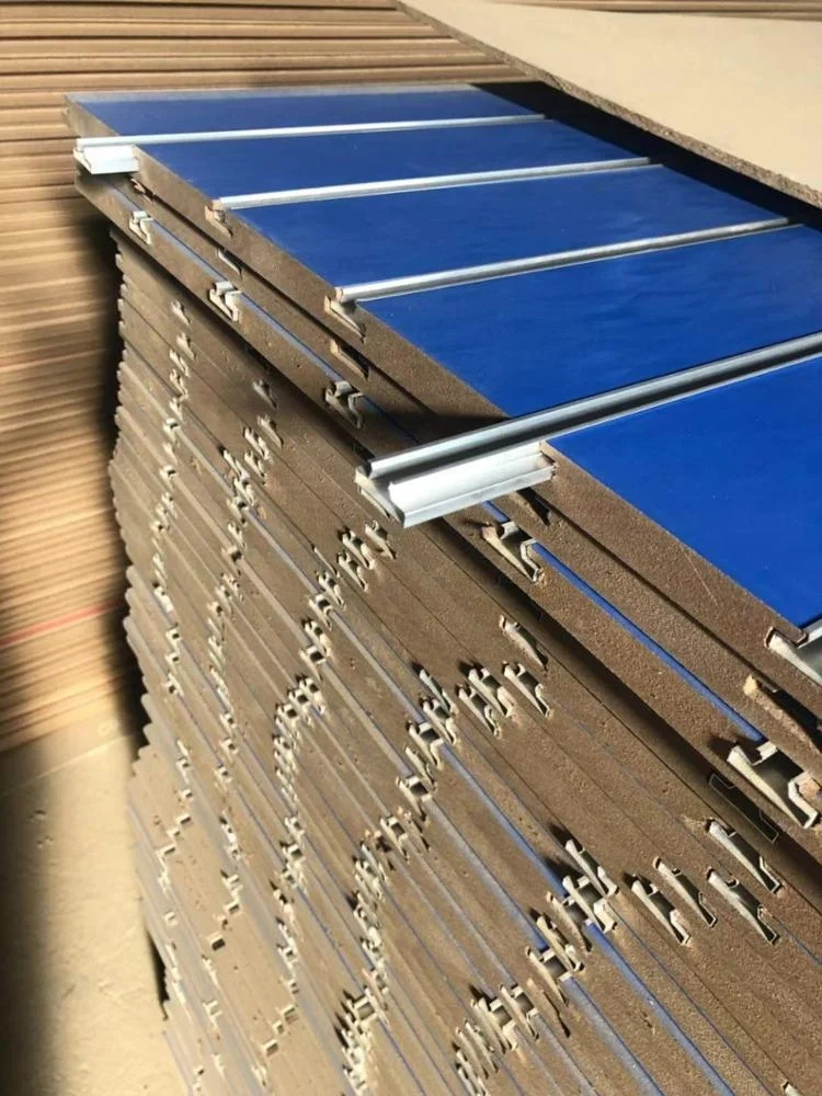 melamine faced slotted mdf board groove/ slot wall mdf board