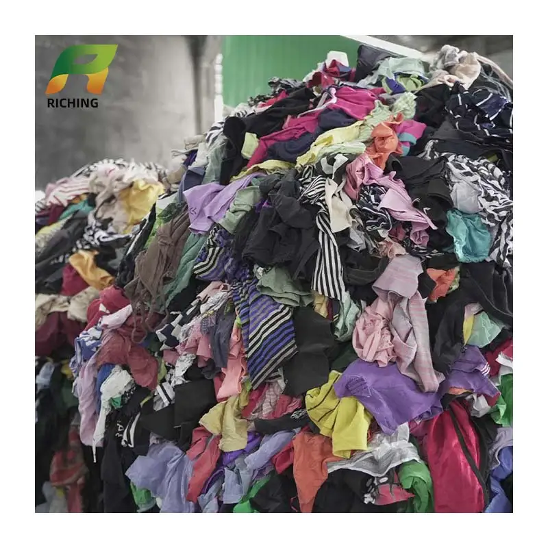 Sari Scraps For Sale Scrap Polyester Fabric Used Recycling Waste Textile Shredding Machine