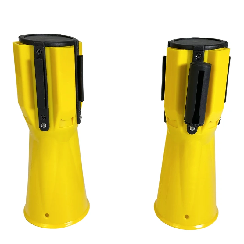 Traffic Crowd control Road barricade parking 3m cone retractable barrier belt safety belt traffic cone topper