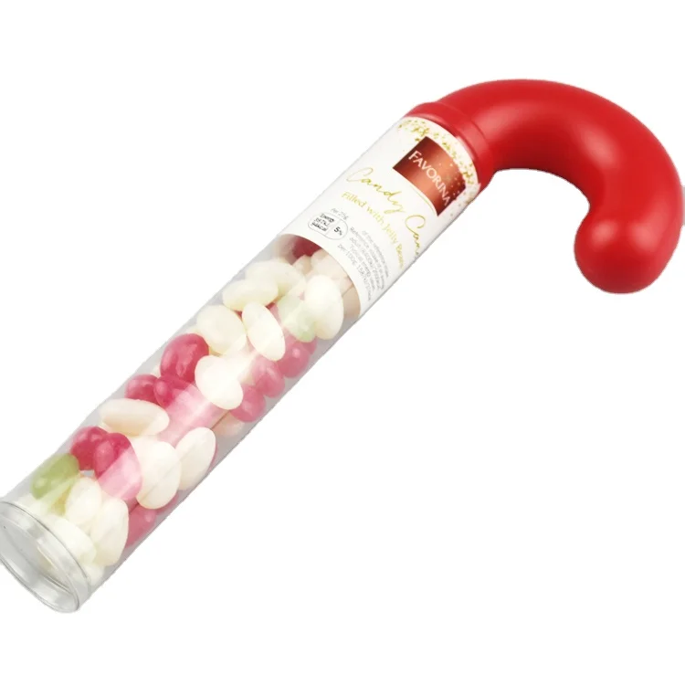 
Christmas Natural 50g Gummy Jelly Beans In Cane Tub 