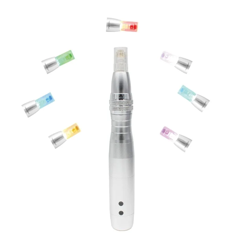 FR Заводская распродажа микроиглы Дерма 7 видов цветов светодиодное лечение фотонами кожный ручка