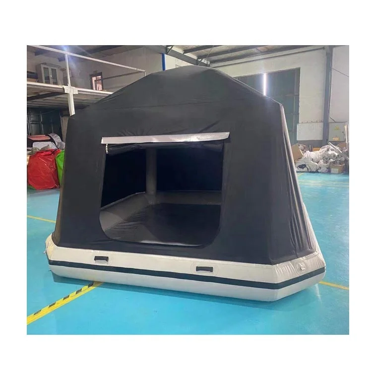 Newest inflatable water floating tent raft for playground