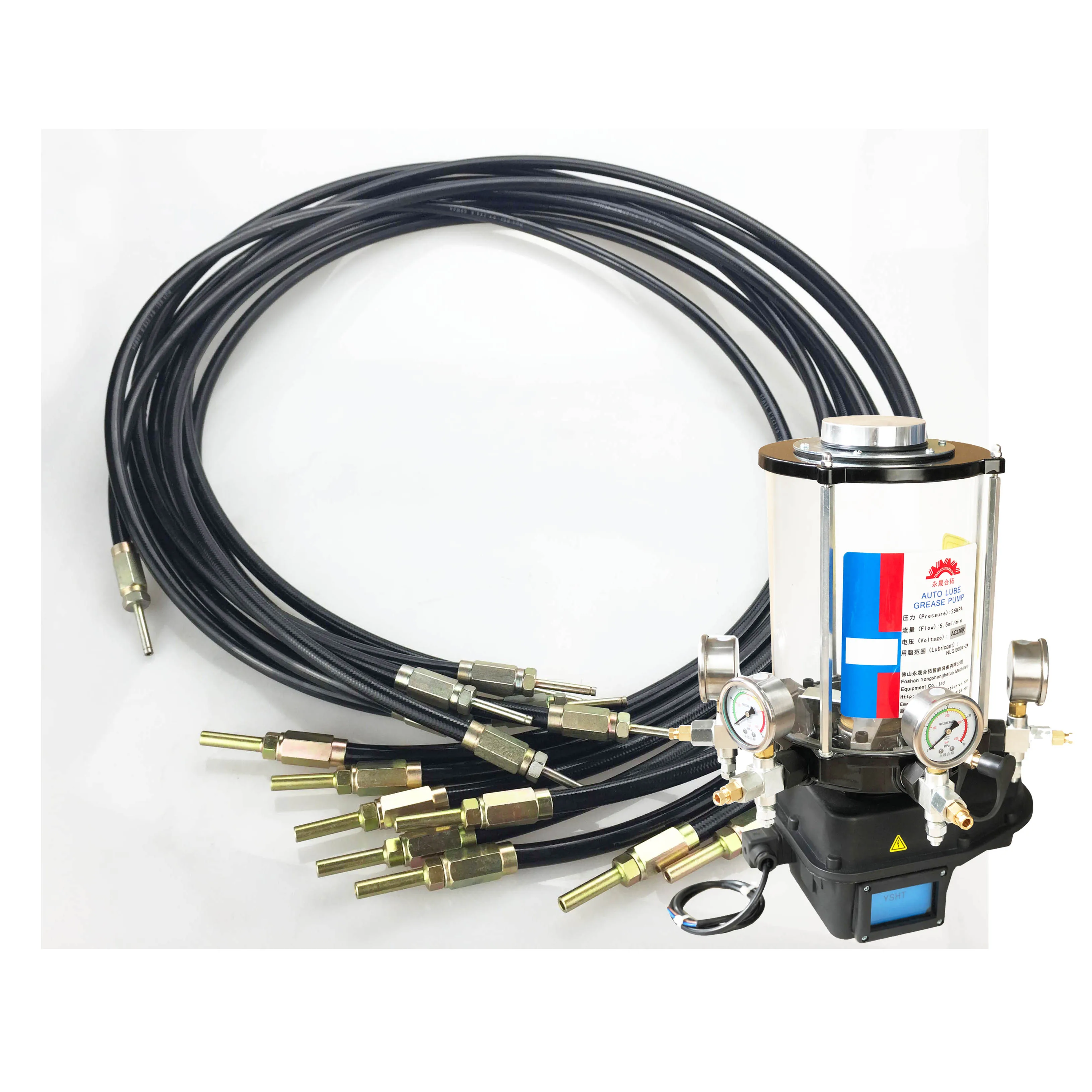 YONGSHENG Factory High Pressure Resin Hose Lubrication Hose Stud Accessories Threaded Sleeve Hose Centralized Lubrication System