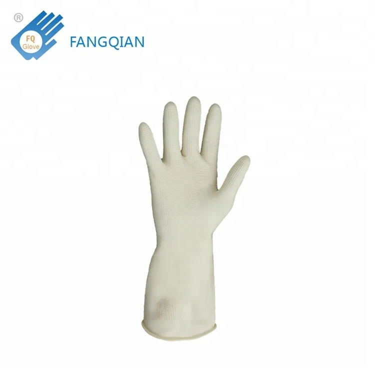 Manufacturing Nature household latex Rubber Unlined  Kitchen food contact Gloves