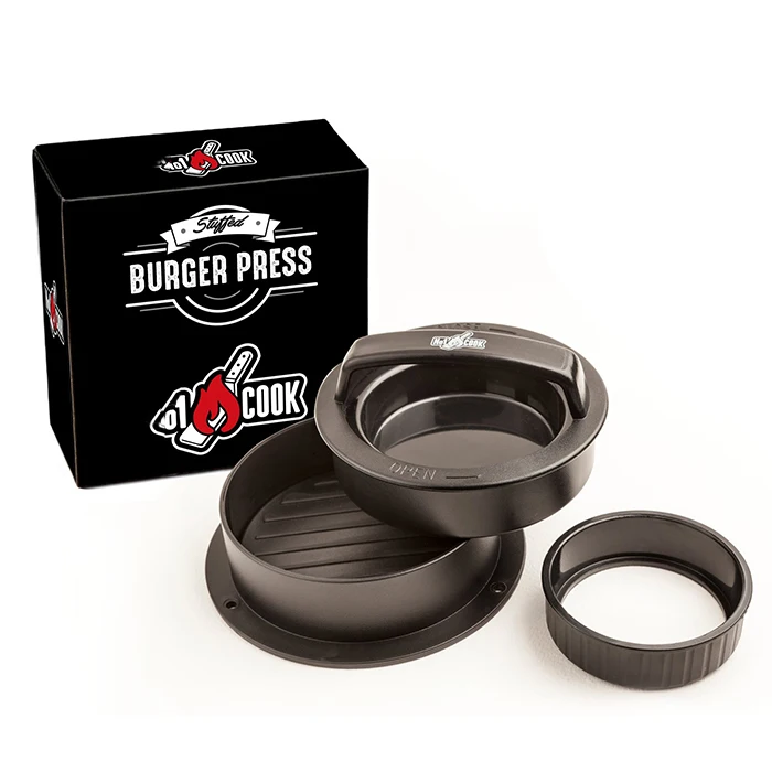 Sale low price packing paper box for non stick hamburger burger press round smasher grill multifunctional meat press packaging