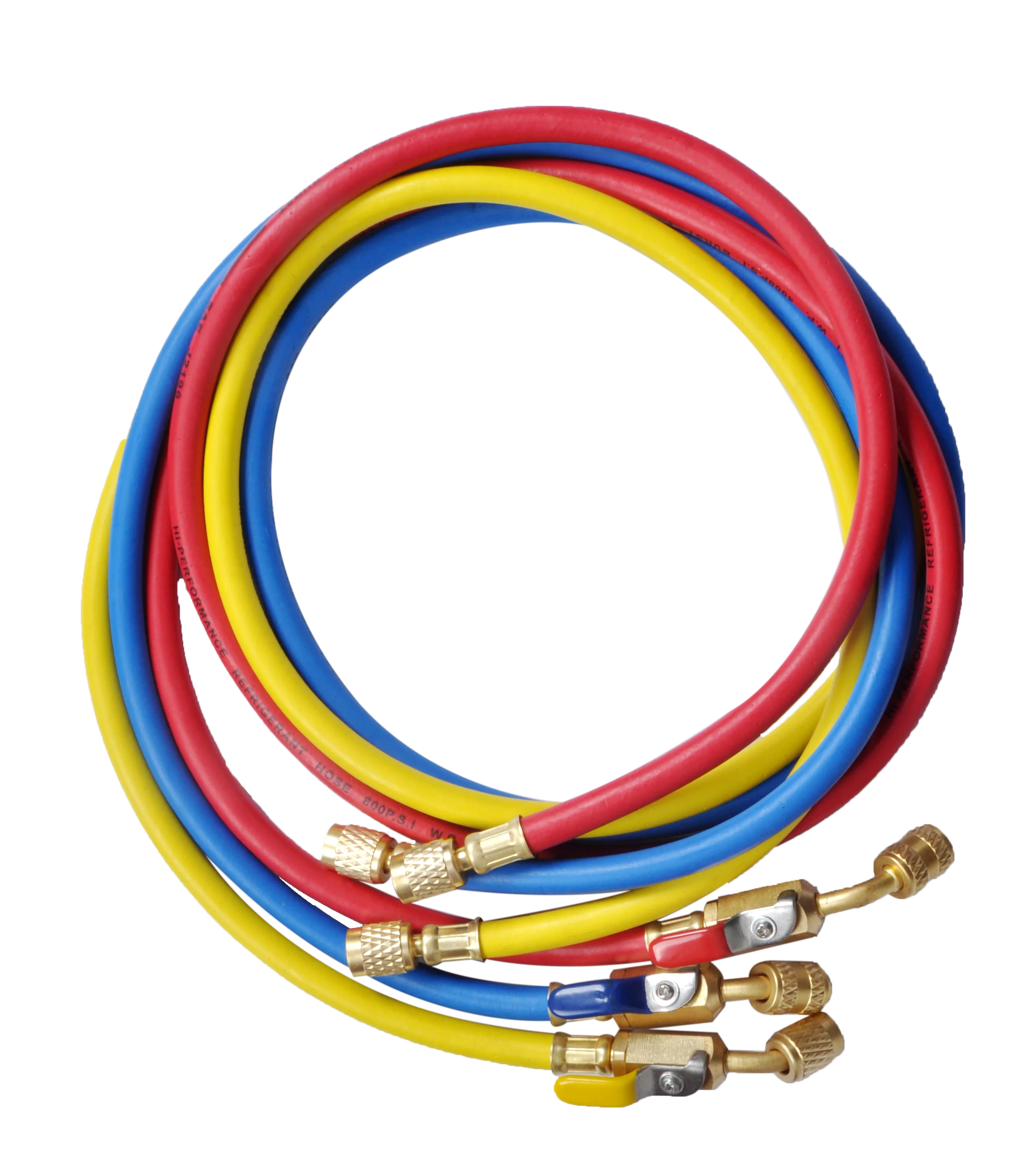 Высокопрочная Трехцветная трубка для хладагента/зарядный шланг для R410A, R32,