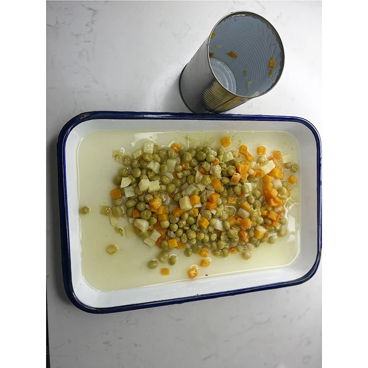 Cheap 400g*24 tin healthy canned potatoes, carrots, mung beans mixed vegetable food