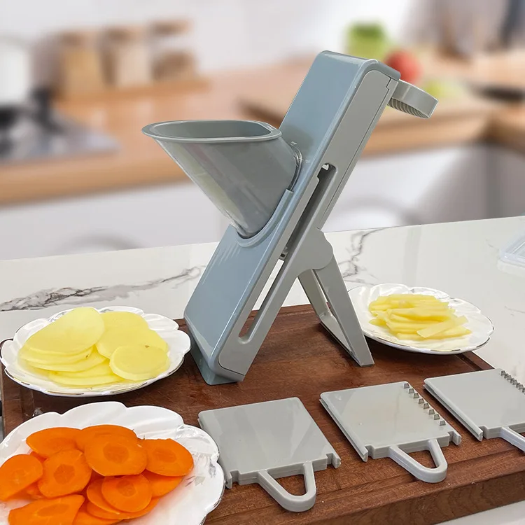 Kitchen press slicer Safe Food Chopper Potato Slicer Food Potato Chopper, Adjustable Thickness, Julienne & Dicer Salad Making