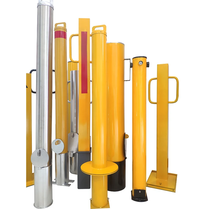 Hot Galvanized Metal Steel Post Crash Rated Resistant Safety Metal Protective Removable Bollards Post