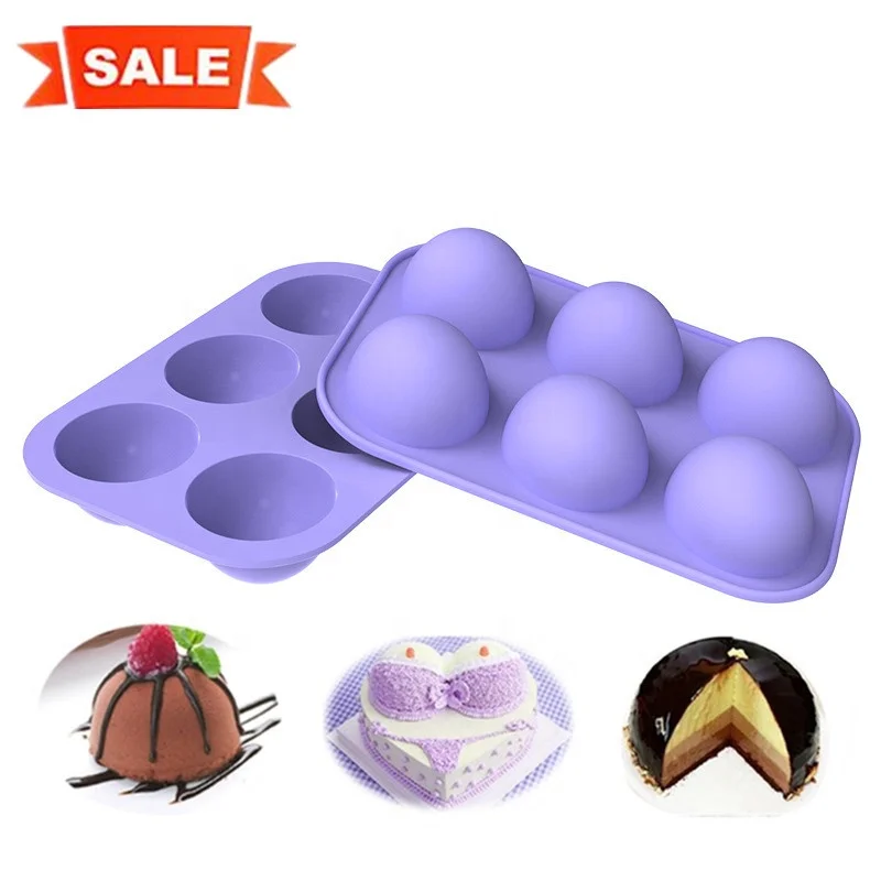 Неприлипающая силиконовая форма для выпечки шоколада, 6 отверстий, с инструментами для украшения