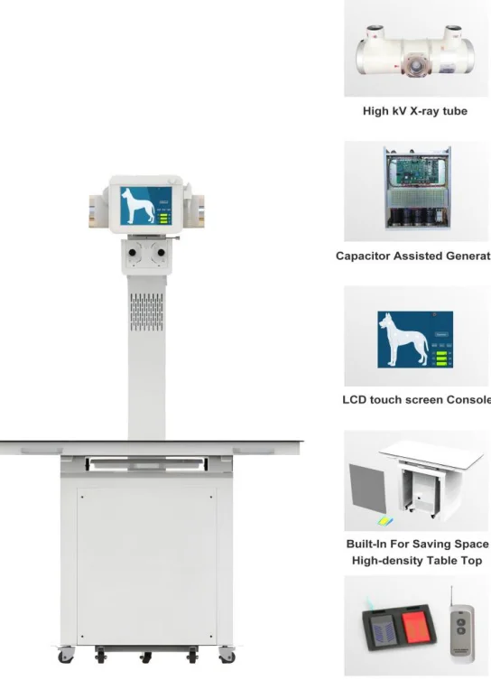 RC-MAX01  20KW, 200MA good quality veterinary x ray machine , vet x ray