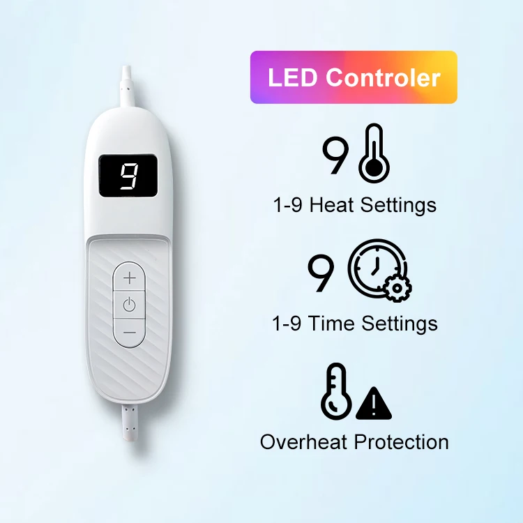 BSgroup Wholesale 180*130cm 200VSunbright High Quality  Electric Blanket with Euro Plug