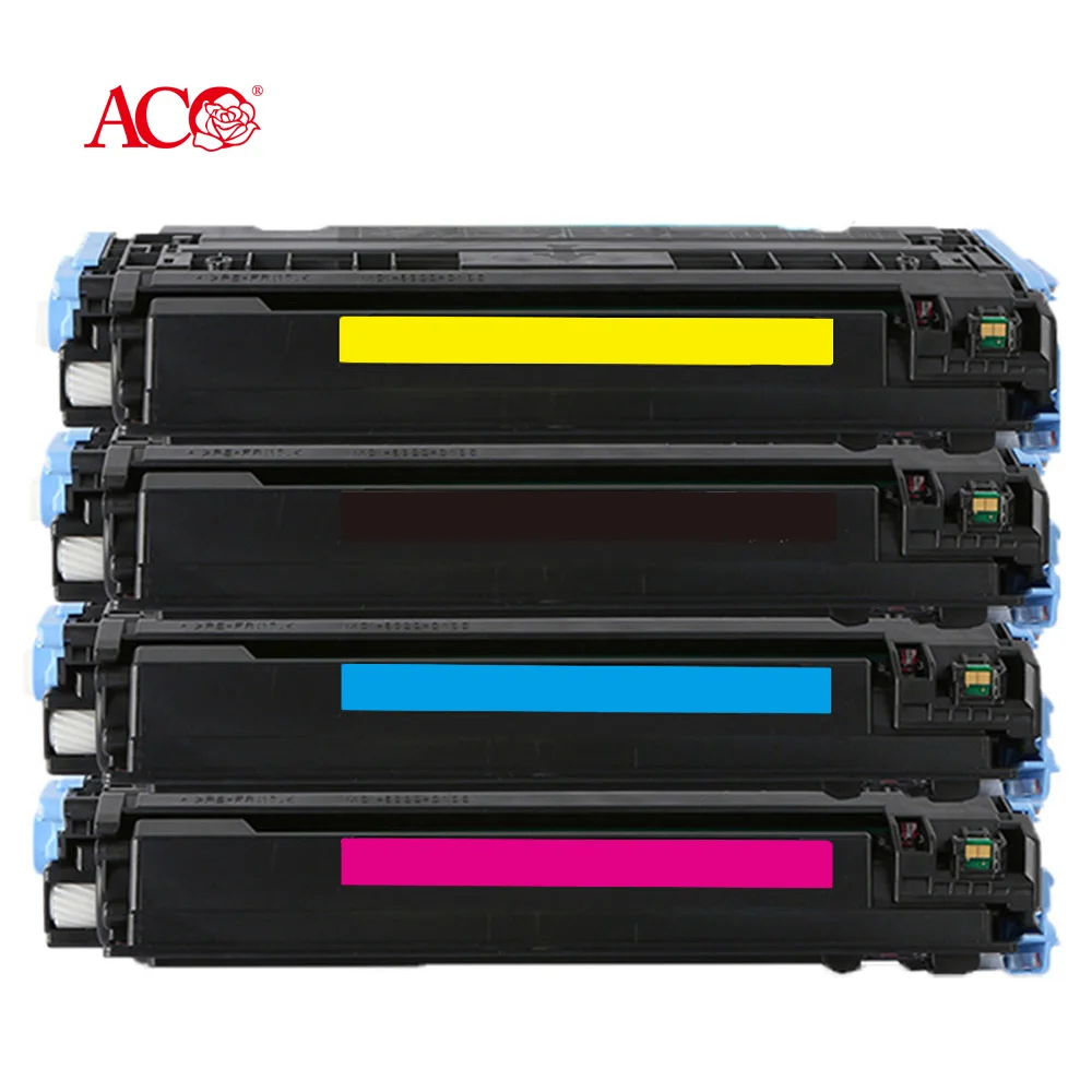 Цвет тонера ACO Q6000A Q6001A Q6002A Q6003A 124A Картридж с тонером совместимый для HP 1600 2600n CM1015MFP CM1017MFP Factory