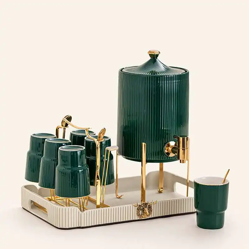 
Emerald-ceramic cold water tank set drinking dispenser set 