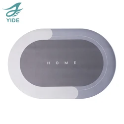YIDE Factory Direct Newest Product diatom mud carpet Diatomite material bathroom anti slip diatom mud mat