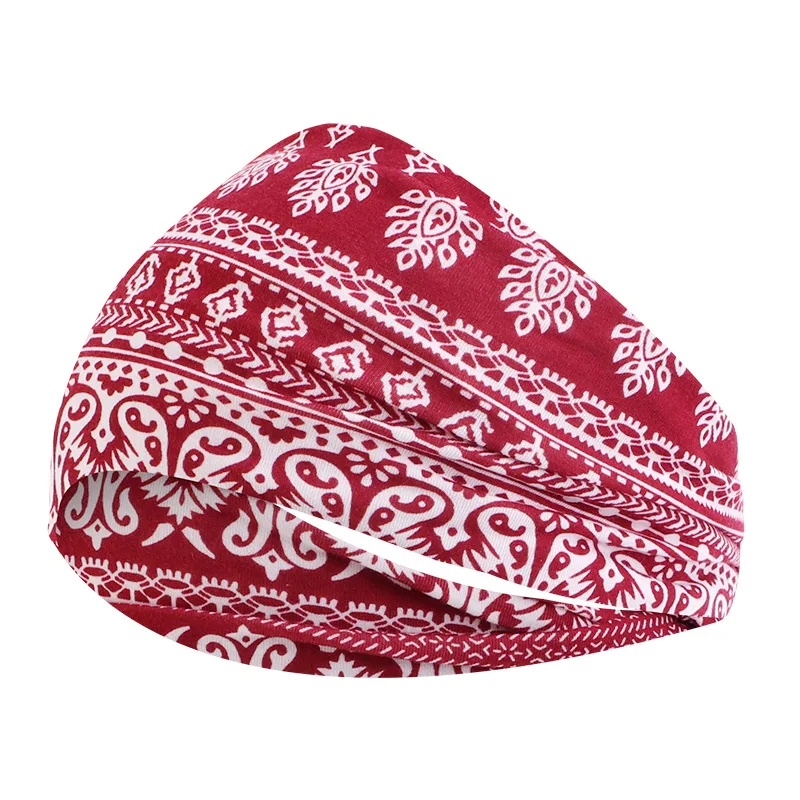 Wide Sports Headbands Non Slip Workout Headband Sweatband for Yoga Running Athletic Fitness