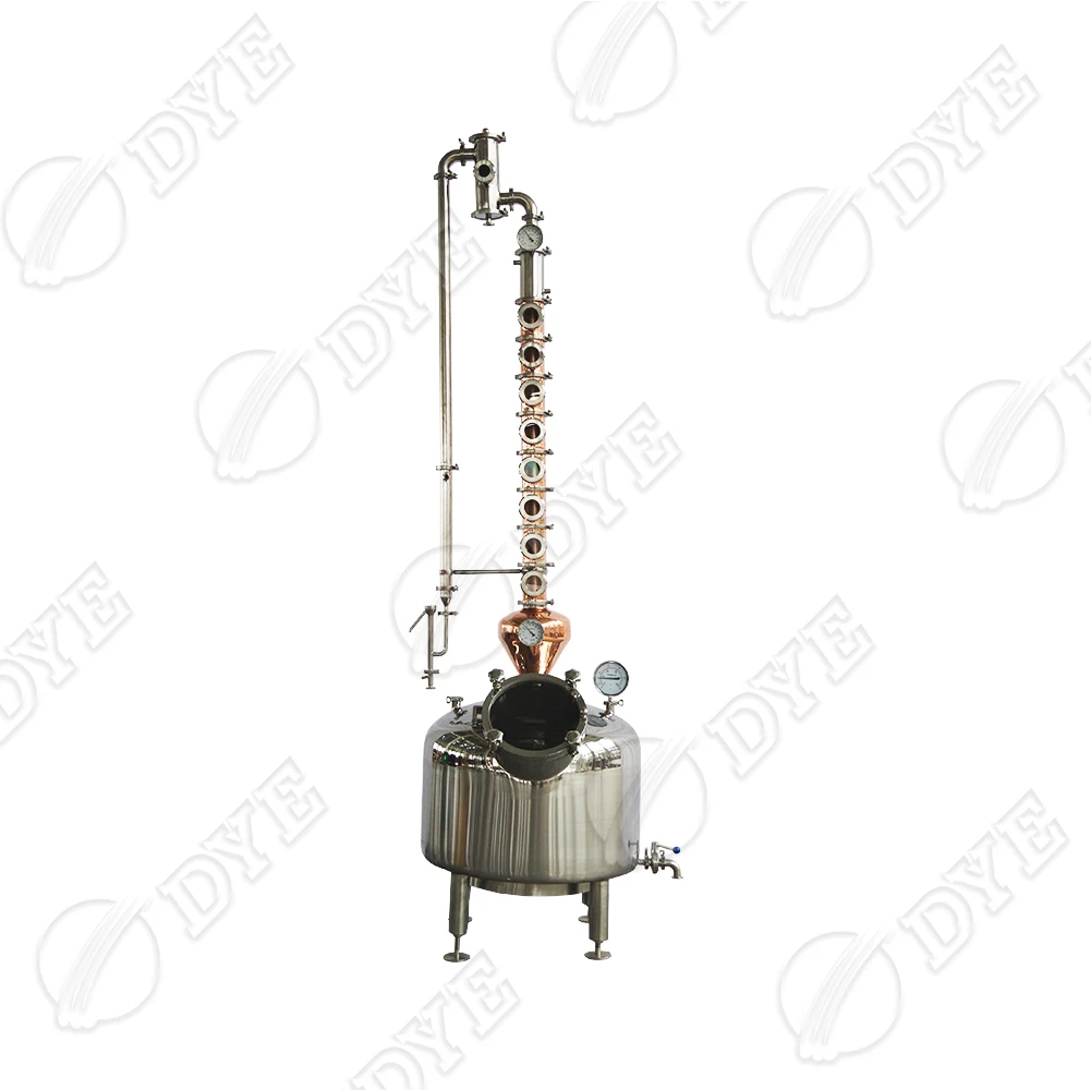 DYE 100L 200L 300L Stainless Still Pot Still Moonshine Distiller for Whiskey Vodka Rum Brandy Gin