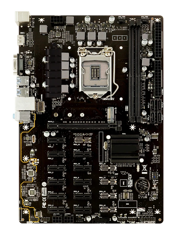 TB360-BTC PRO Материнская плата 12 GPU компьютера добычи Рог материнская I8 I9 процессор