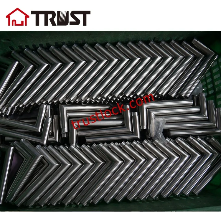 TRUST TH003-SS-OV Stainless Steel Lever Handle with Escutcheon Hollow Door Lock