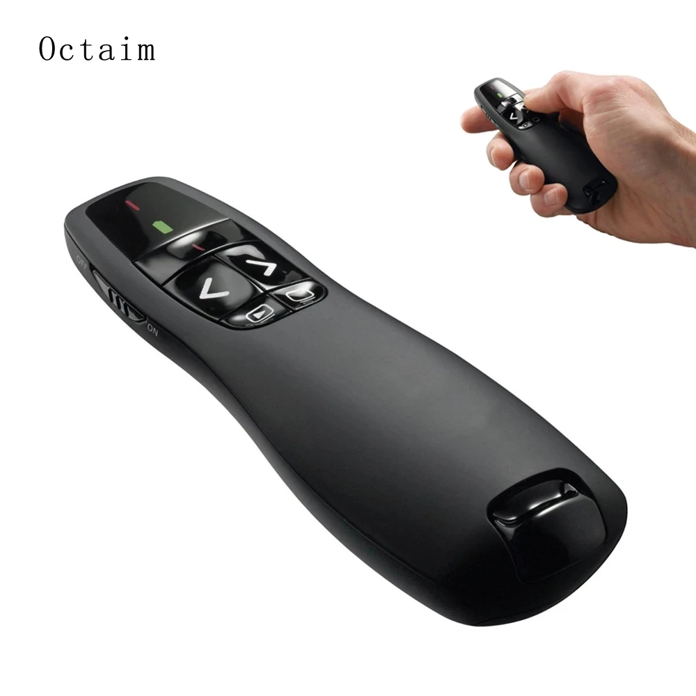 Беспроводная лазерная указка R400 2 4 ГГц USB красная пульт дистанционного управления с ручной указкой для презентаций