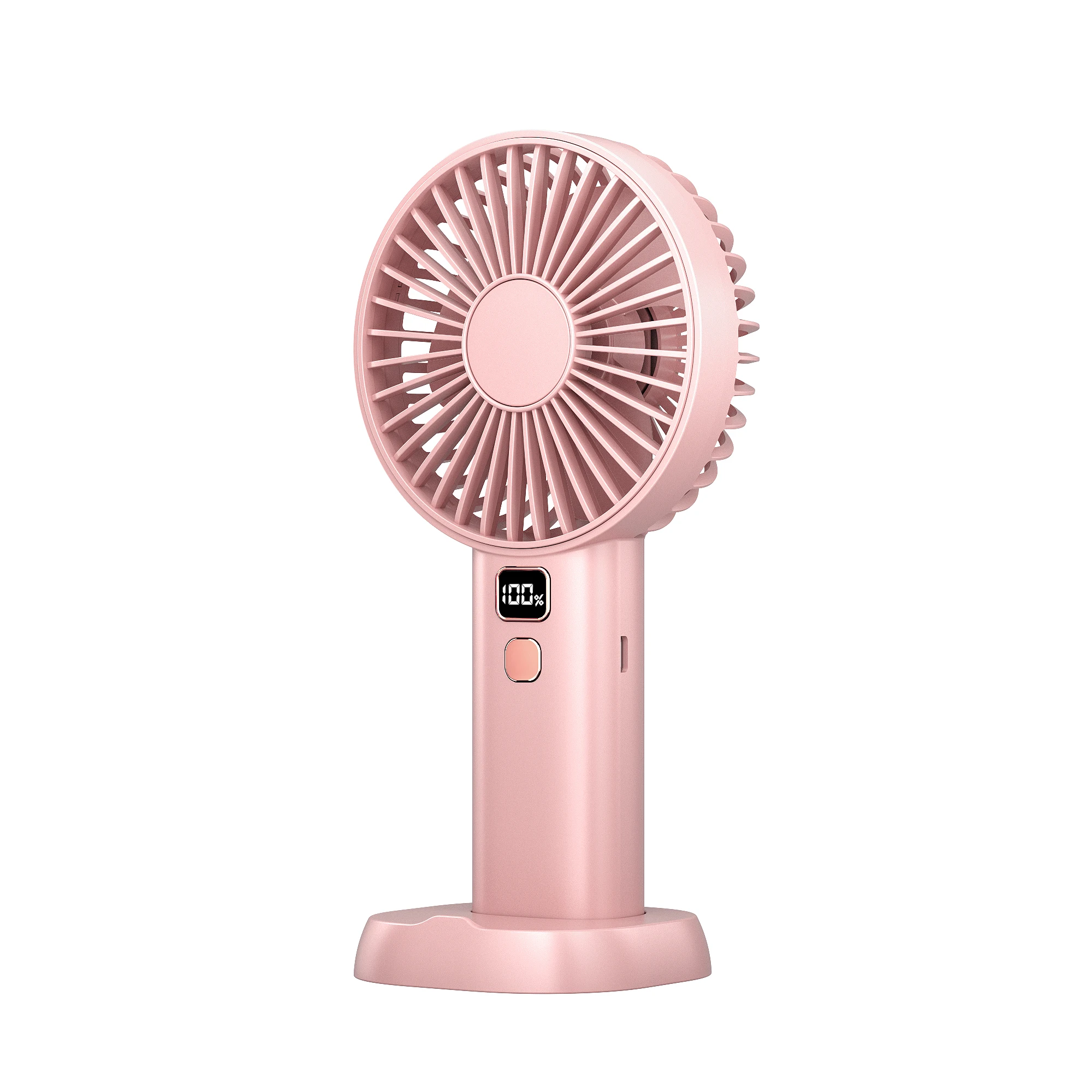 F6 mini jet fan USB Large Air Volume Handheld Fan Battery Charging Digital Display Desktop Handheld Mini Electric Fan