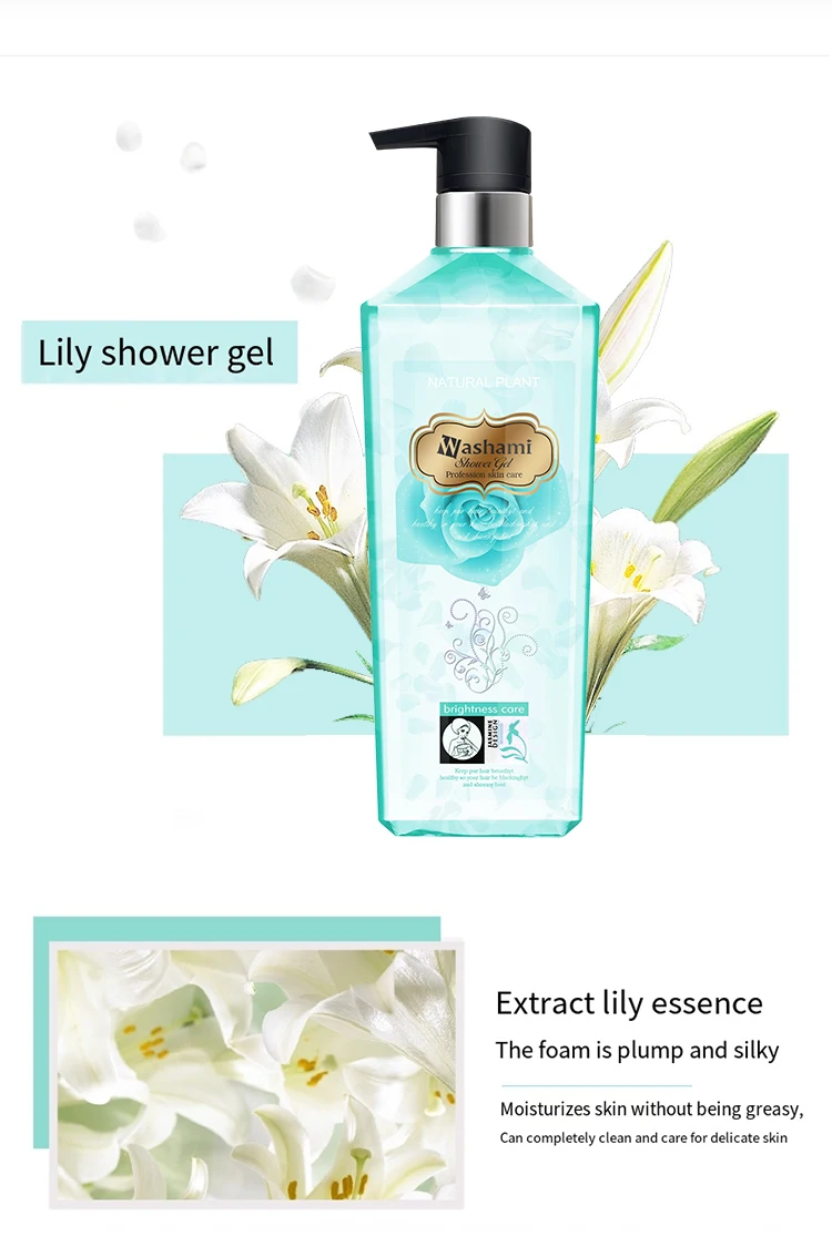 SKIH Hot Sale Body Wash Cleanse Moisturizing Fragrance Shower Gel Deeply Nourishing 750ml Adults Body Wash Shower Gel
