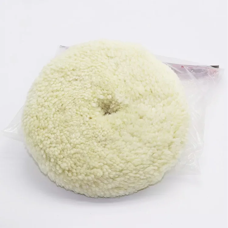 7 inch natural 100% double-sided wool Car Compound polishing pads