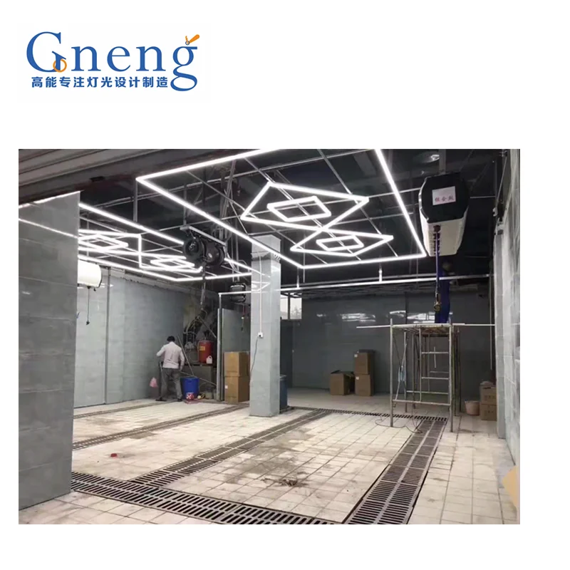 Светодиодная трубка ZT2088 zoneng 100lm/w для освещения гаража и выставочного зала автомобиля с разъемами ABS