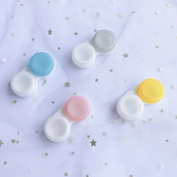 High Quality Glasses Cosmetic Contact Lenses Box Contact Lens Case for Eyes travel Kit Holder Container