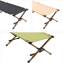 CHANGZU Ultralight OEM LOGO Aluminum Outdoor Oxford Camp Cot Adjustable Height Sleeping Folding Camping Cot Bed