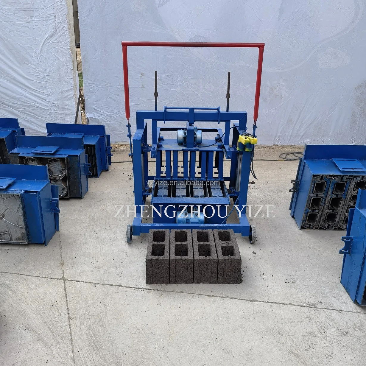 Small Mini Diesel Plastic Brick Machine Cheap Paving Brick Cement Hollow Brick Maker Machineconcrete Block Making Machine