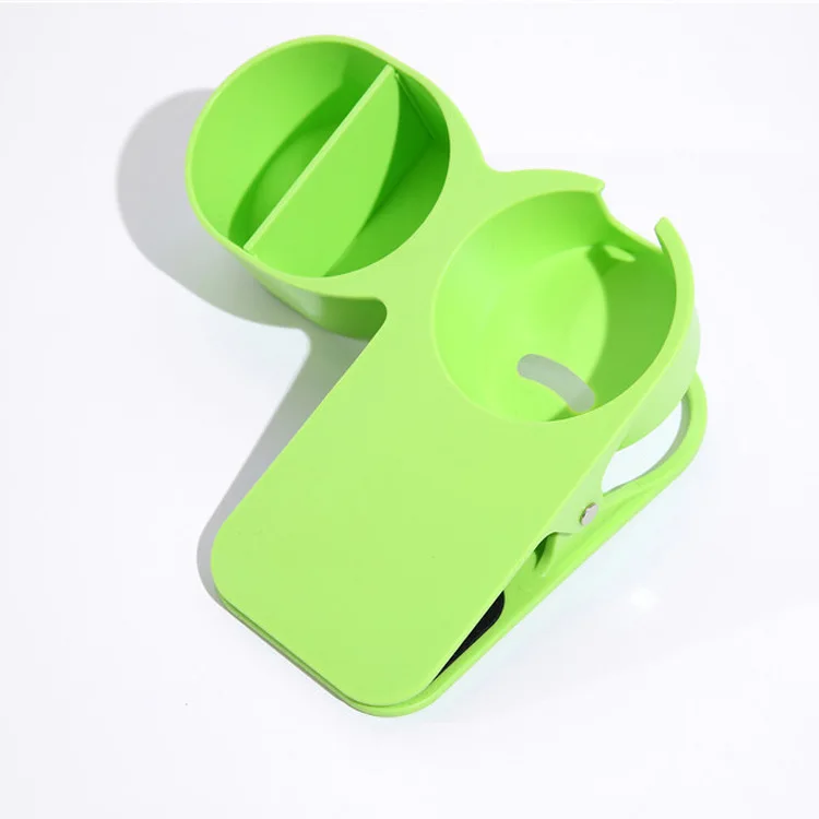 New Type Drinking Cup Holder Clip Water Table Cup Holder Clip with Extra Storage Tray