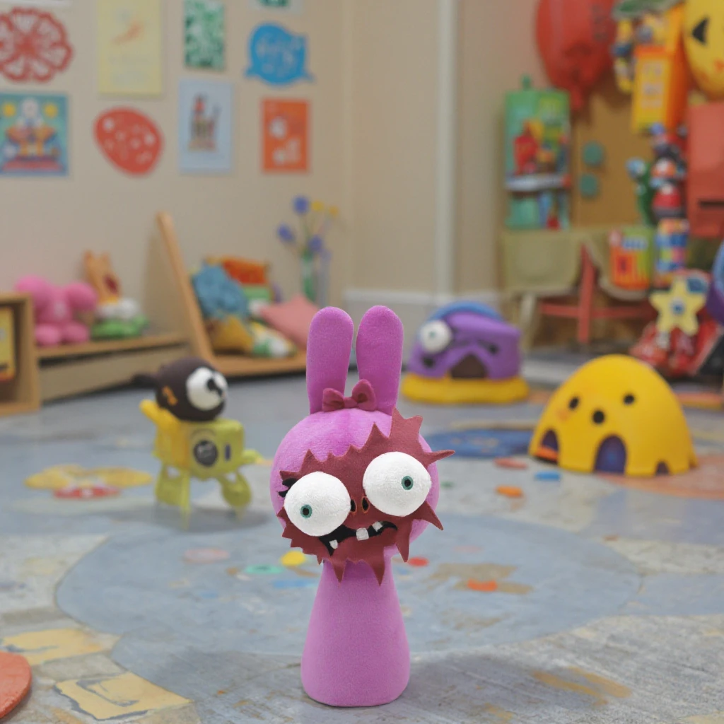 Newest Rhythm Box Game Toy Sprunki Wenda Sprunk Fun Soft Cartoon Plush Toy, Filled with PP Cotton Fun Doll Gifts