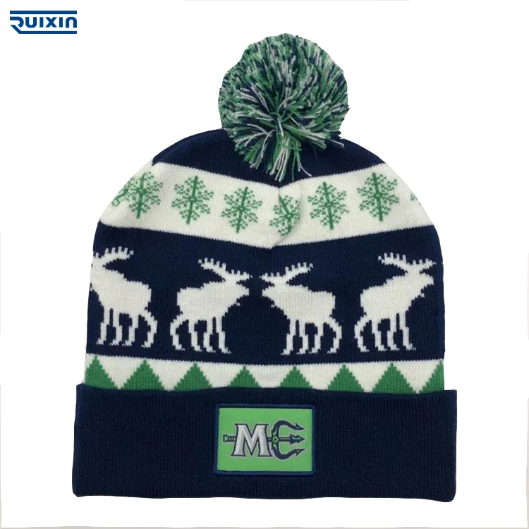 Wholesale High Quality Warm Unisex Acrylic Custom Logo New Winter Hat Organic Cotton Black Knitted Beanie 2021