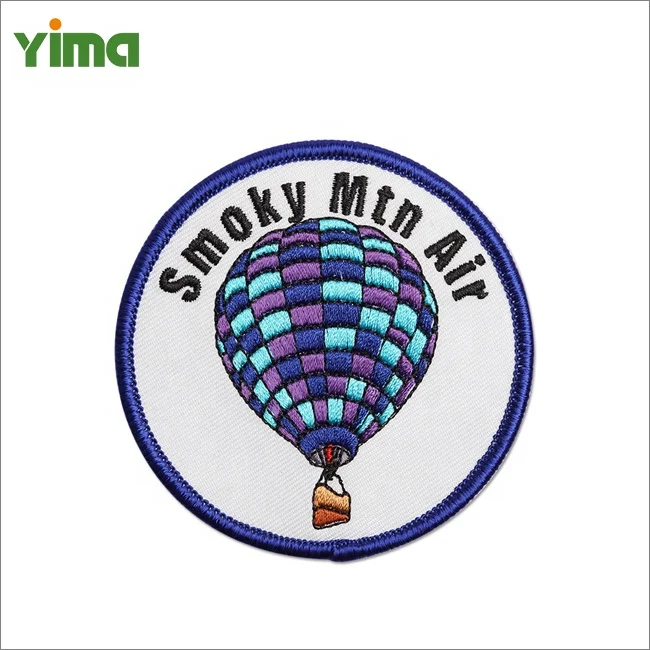 2024 Hot Sale Wholesale Custom Brand Badge Iron On Self Adhesive Woven Label Patches For Hats And Jackets