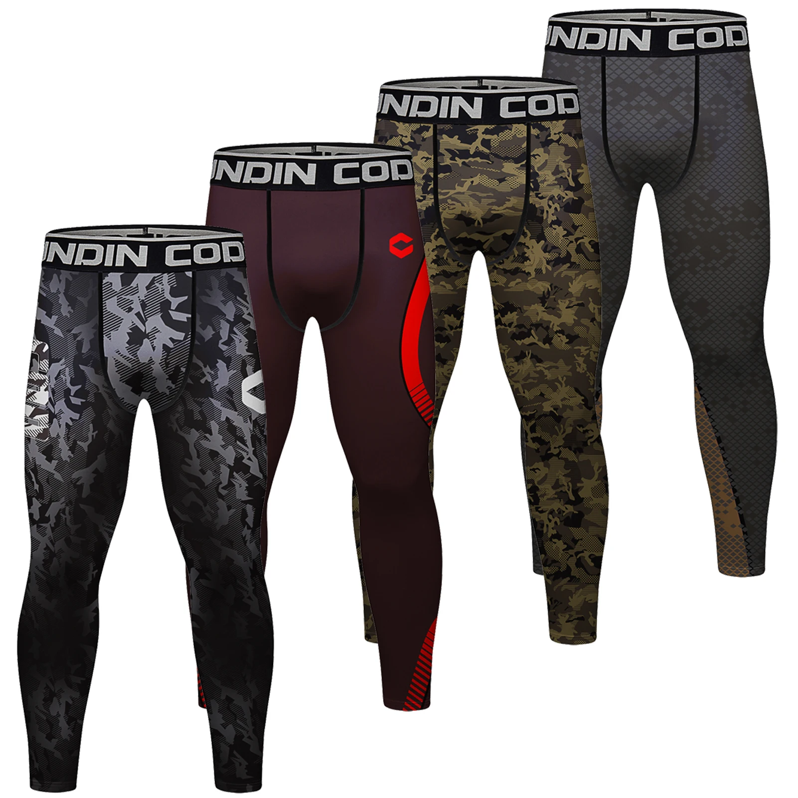 High Elastic Sport Compression Gym Leggings Men Outdoor Basketball Football Running Training Base Layer Pants