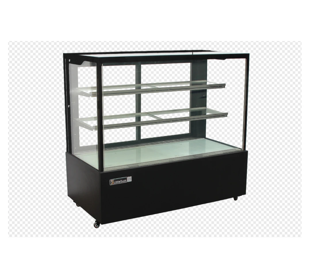 LED Light Convenience Store Refrigerated Display Case Glass Cooler Cake Showcase Display  Showcase