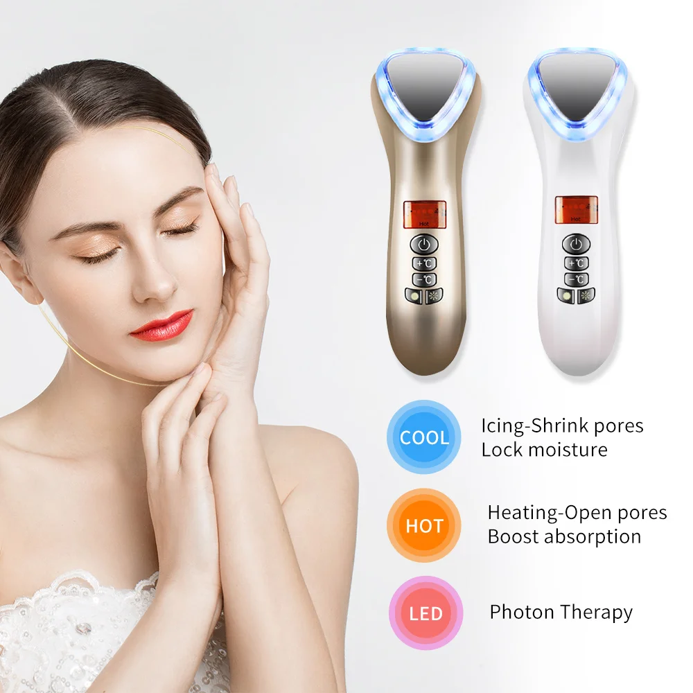 Intelligent Facial Massage Machine Beauty Salon Skin Care Device Warm/Cool Function Wrinkle Remover Derma Rolling System