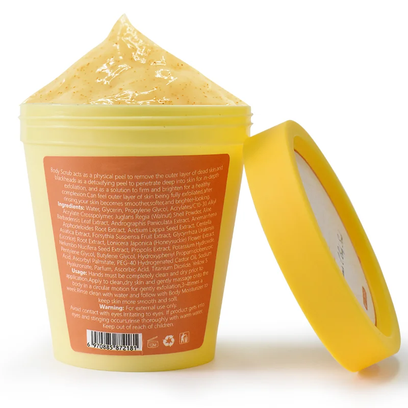 gold body scrub VC Niacinamide Peeling Chicken Skin Exfoliating Cleansing Body