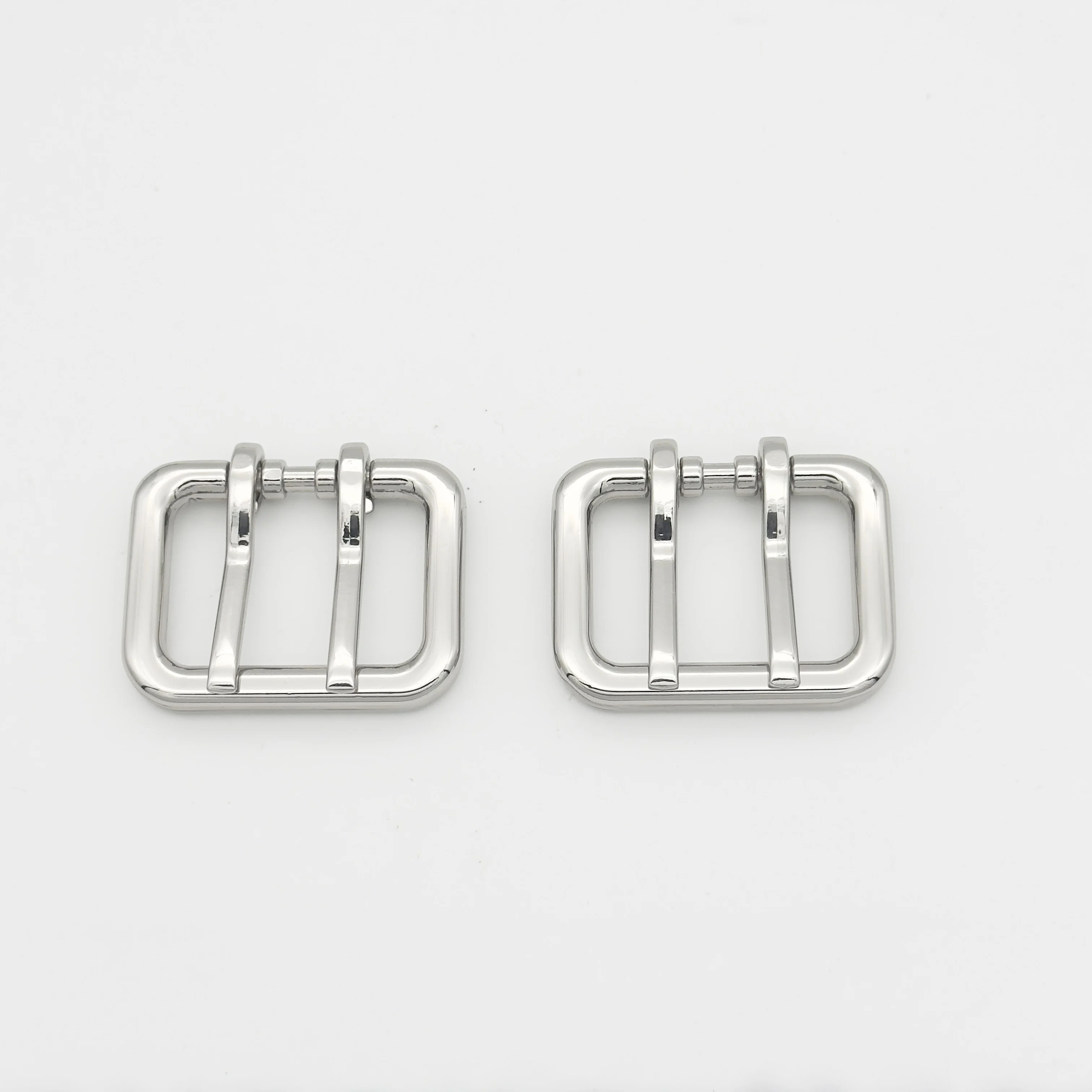 Factory Customized High Quality Bag Accessory Double Pin Belt Buckle Metal Roller Buckles